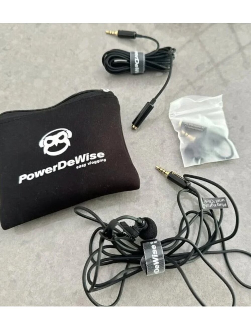 Professional Grade Lavalier Clip On Microphone - Lav Mic for Camera Phone